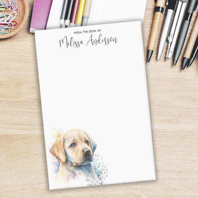 Labrador Retriever Personlig Hund älskare Puppy Post-it Block (Skapare uppladdad)