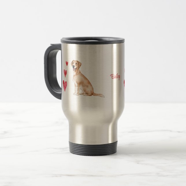 Labrador Retriever Personlig Hund Resemugg (Framsida vänster)