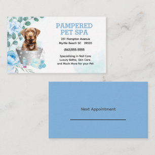 Labrador Retriever Pet Groomer Spa Möte Visitkort