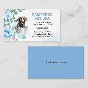 Labrador Retriever Pet Groomer Spa Möte Visitkort