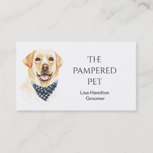 Labrador Retriever Pet Groomer/Vet/Sitters Visitkort