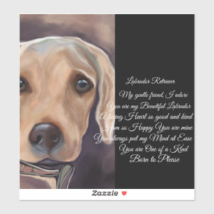 Labrador Retriever-poesi Klistermärken
