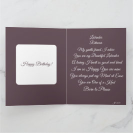 LABRADOR RETRIEVER POESI  KORT