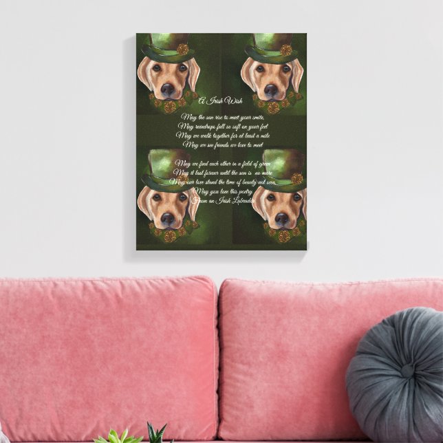 Labrador Retriever Poetry Canvastryck (Insitu (Vardagsrum))