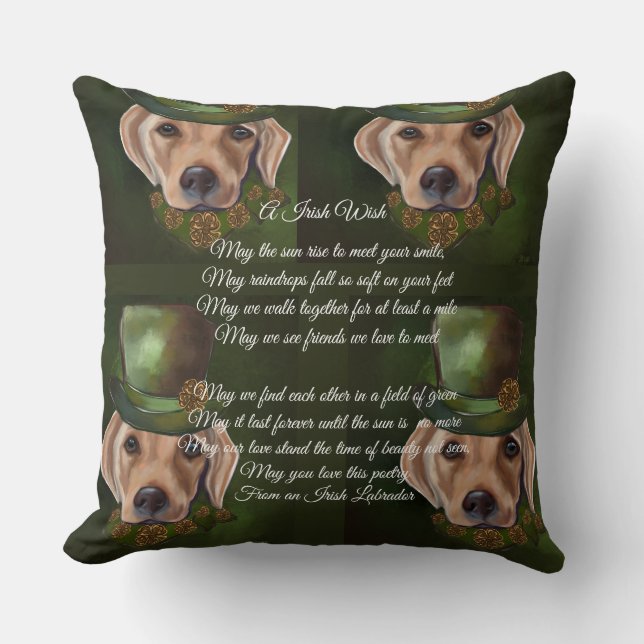 Labrador Retriever Poetry Kudde (Framsida)