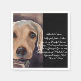 Labrador Retriever Poetry Pappersservett
