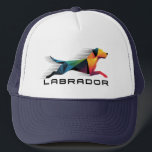 Labrador retriever poligonal en amarillo y azul keps<br><div class="desc">Descubre este impactante diseño de un Labrador en arte geométrico multicolor,  ideal para ropa,  decoración del hogar y accesorios modernos. Su estilo vibrante y líneas dinámicas transmiten energía y personalidad. Perfecto para amantes del diseño y fanáticos de los perros con gusto por lo original.</div>