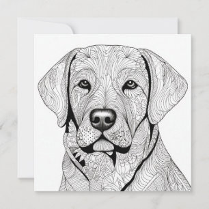 Labrador Retriever presentkort Inbjudningar