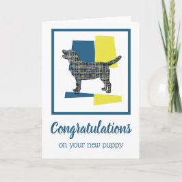 Labrador Retriever Puppy Grattis Hälsning Kort