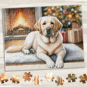 Labrador Retriever Puppy Hund Gul lab jul Pussel