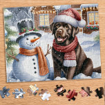 Labrador Retriever Puppy Hund Snögubbe jul Pussel<br><div class="desc">Tittar för en roligt och engagerande aktivitet att med din familj den här julhelgen? Titta bara på vår pussel med lekande Labrador Retrievers! Som hund älskare kan du glädja dig åt den mångfald av formgivningar vi erbjuder, inklusive söta och fega valpar, lovvärd gult, choklad och svarta labb, och till och...</div>