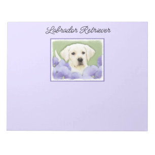 Labrador Retriever Puppy Painting Original Hund Ar Anteckningsblock
