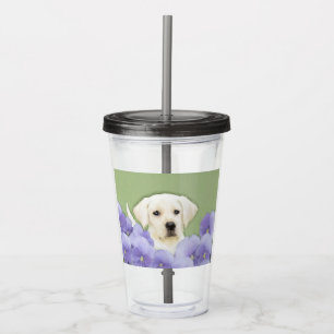 Labrador Retriever Puppy Painting Original Hund Ar Take Away Mugg