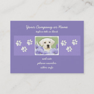 Labrador Retriever Puppy Painting Original Hund Ar Visitkort