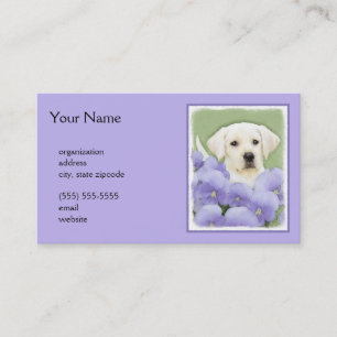 Labrador Retriever Puppy Painting Original Hund Ar Visitkort