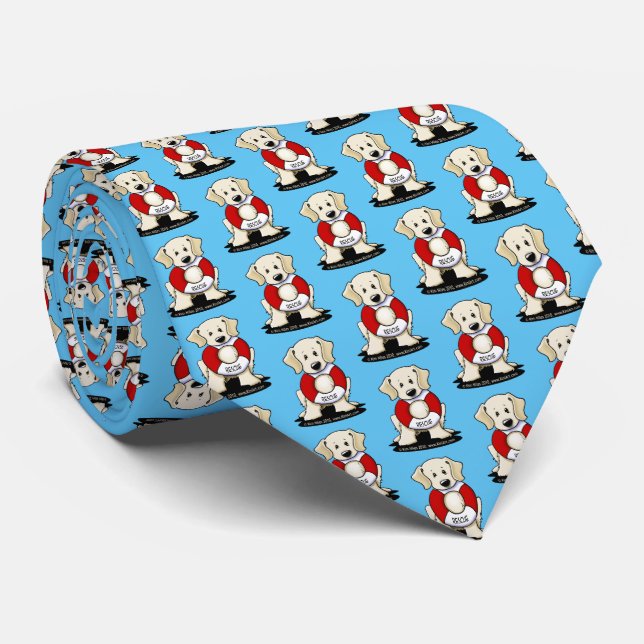 Labrador Retriever Rädding Neck Tie Slips (Rullad)