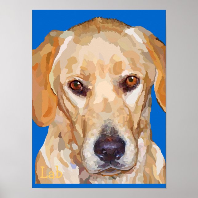 Labrador Retriever "Reggie" Poster (Framsidan)