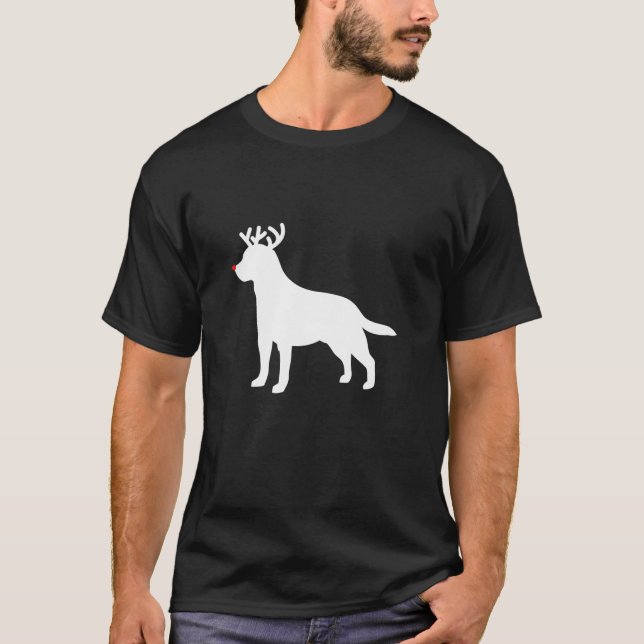 Labrador Retriever Ren Jul Hund  T Shirt (Framsida)