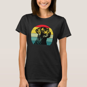 Labrador Retriever Retro Grafisk T-Shirt