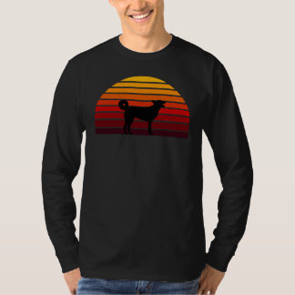 Labrador Retriever Retro Sunset T Shirt