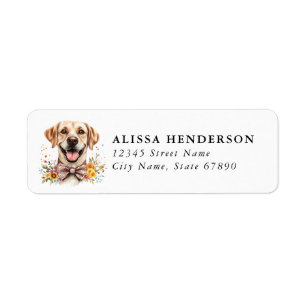 Labrador Retriever Returadressetiketter Returadress Etikett