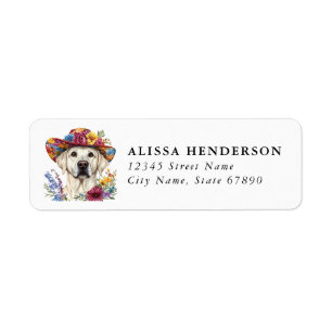 Labrador Retriever Returadressetiketter Returadress Etikett