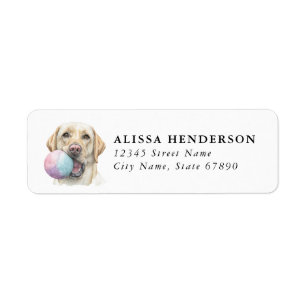 Labrador Retriever Returadressetiketter Returadress Etikett