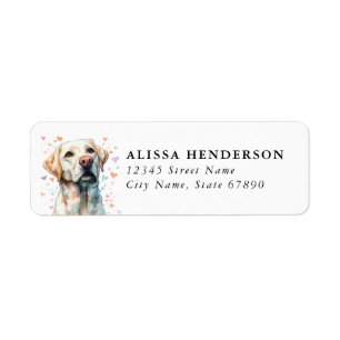 Labrador Retriever Returadressetiketter Returadress Etikett