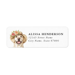 Labrador Retriever Returadressetiketter Returadress Etikett