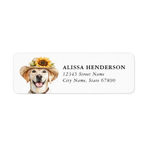 Labrador Retriever Returadressetiketter Returadress Etikett
