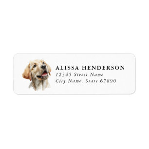Labrador Retriever Returadressetiketter Returadress Etikett