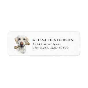 Labrador Retriever Returadressetiketter Returadress Etikett