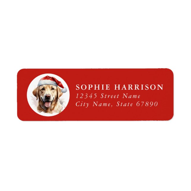 Labrador Retriever-Returetiketter Returadress Etikett (Framsidan)