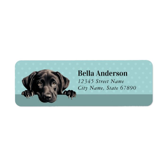 Labrador Retriever-Returetiketter Returadress Etikett (Framsidan)