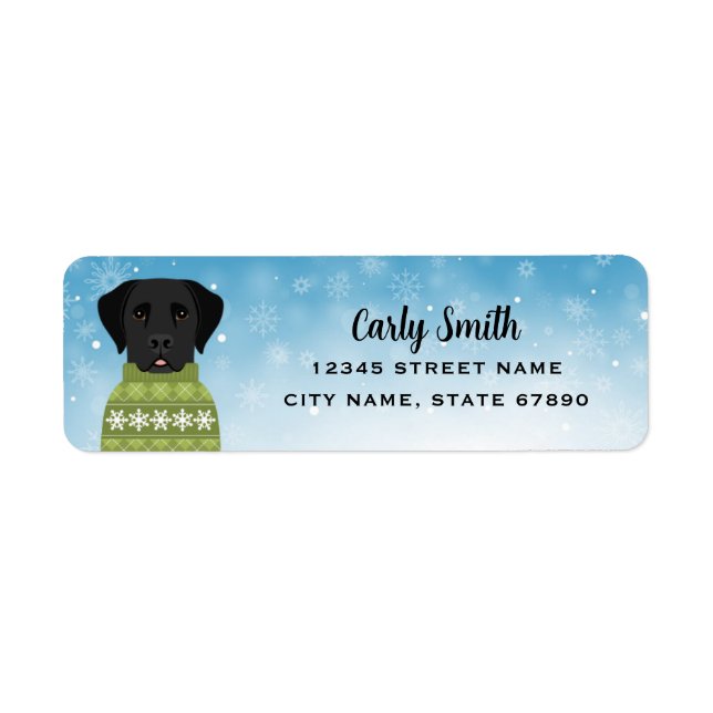 Labrador Retriever-Returetiketter Returadress Etikett (Framsidan)