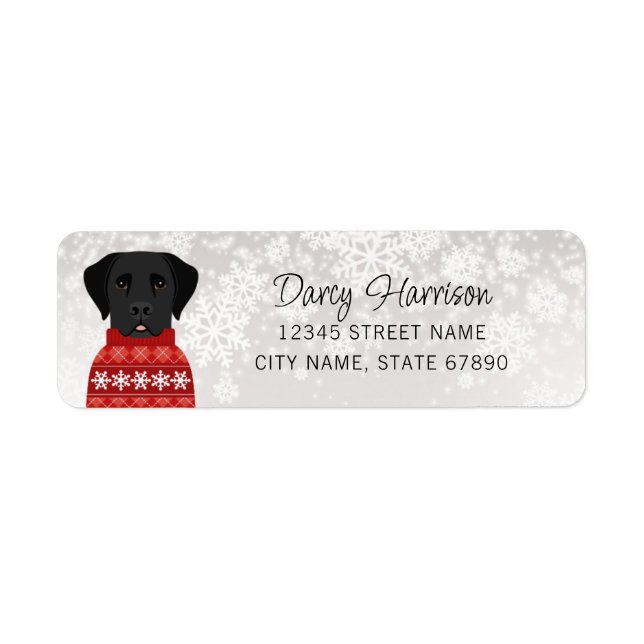 Labrador Retriever-Returetiketter Returadress Etikett (Framsidan)