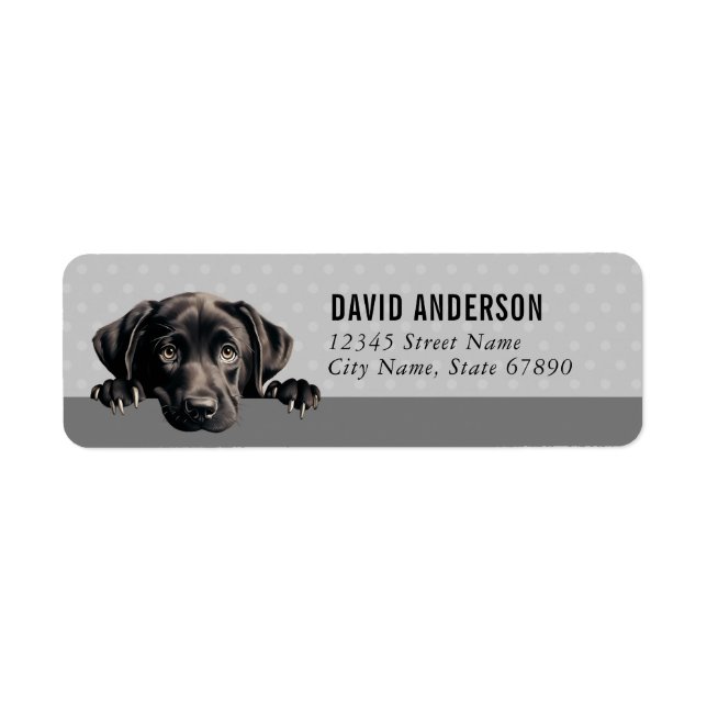 Labrador Retriever-Returetiketter Returadress Etikett (Framsidan)