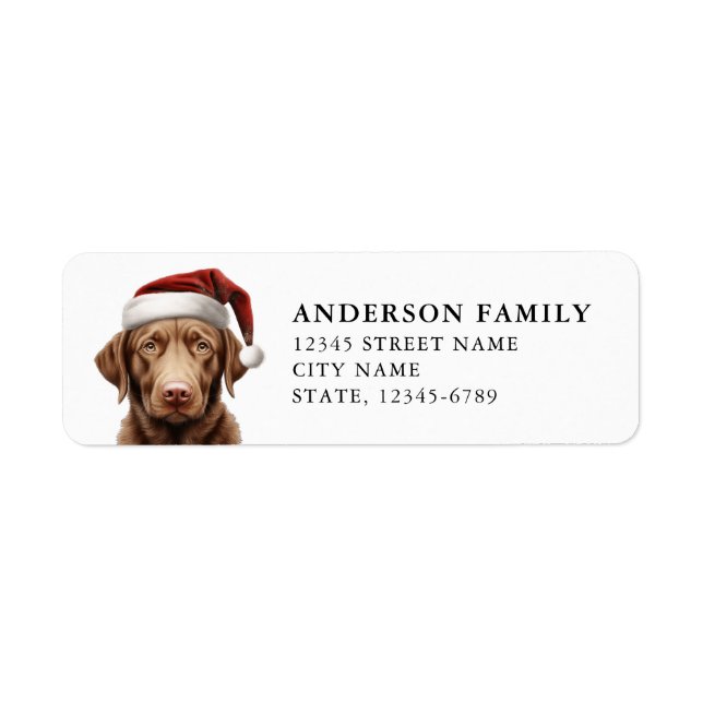 Labrador Retriever-Returetiketter Returadress Etikett (Framsidan)