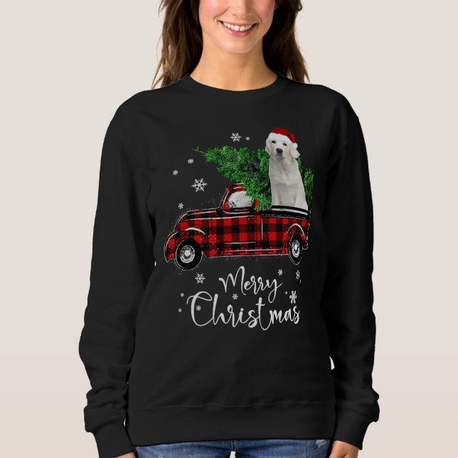 Labrador Retriever Ride Red Lastbil T Shirt (Framsida)