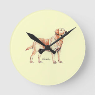 Labrador Retriever Rund Klocka