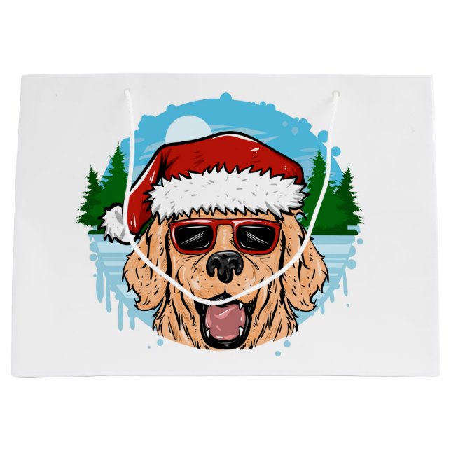 Labrador Retriever santa claus hat illustration (Framsidan)