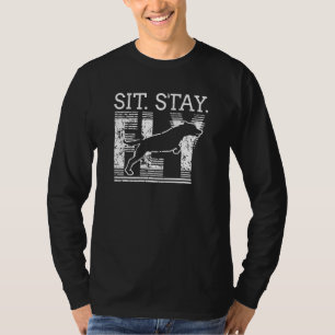 Labrador Retriever Sätt Dock Diving Hund Breeder P T Shirt