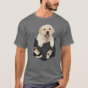 Labrador Retriever Shirt Gul lab i min Pocket L T
