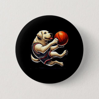 Labrador Retriever skjuter baseboll Knapp