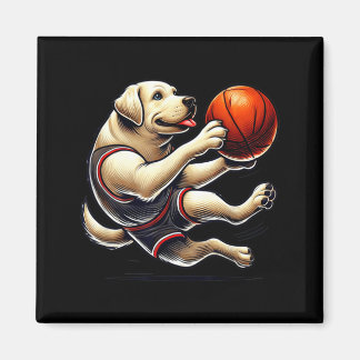 Labrador Retriever Skjuter Baseboll Magnet