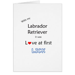 Labrador Retriever Slickar design Hälsningskort