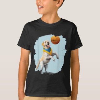 Labrador Retriever som spelar baseboll rolig hund T Shirt