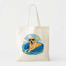 Labrador Retriever Sommarbåtsäventyr Tygkasse