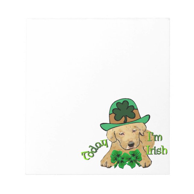 Labrador Retriever St Pattys Anteckningsblock (Framsida)