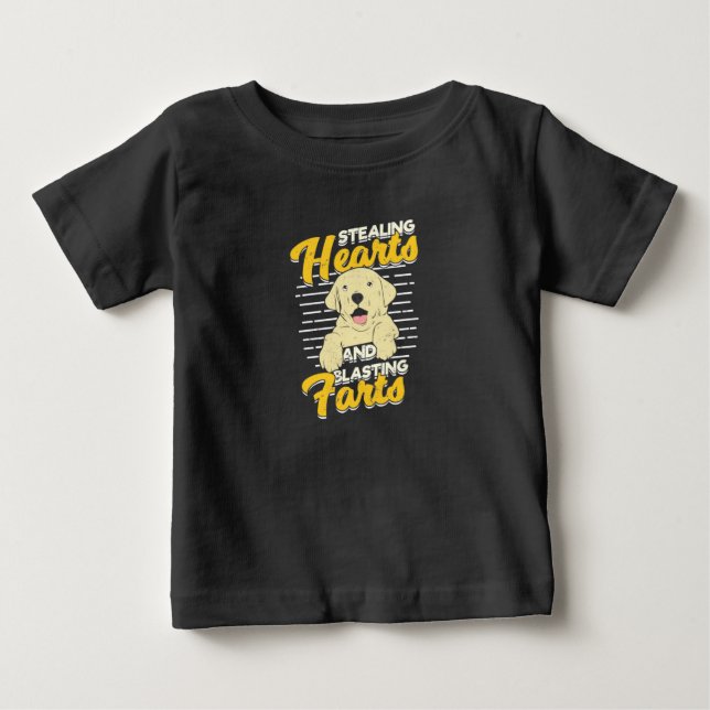 Labrador Retriever Stealing Hearts T Shirt (Framsida)